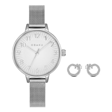 Obaku Syren-Steel Quartz Women's Watch - V237LXCIMC-EJEIS