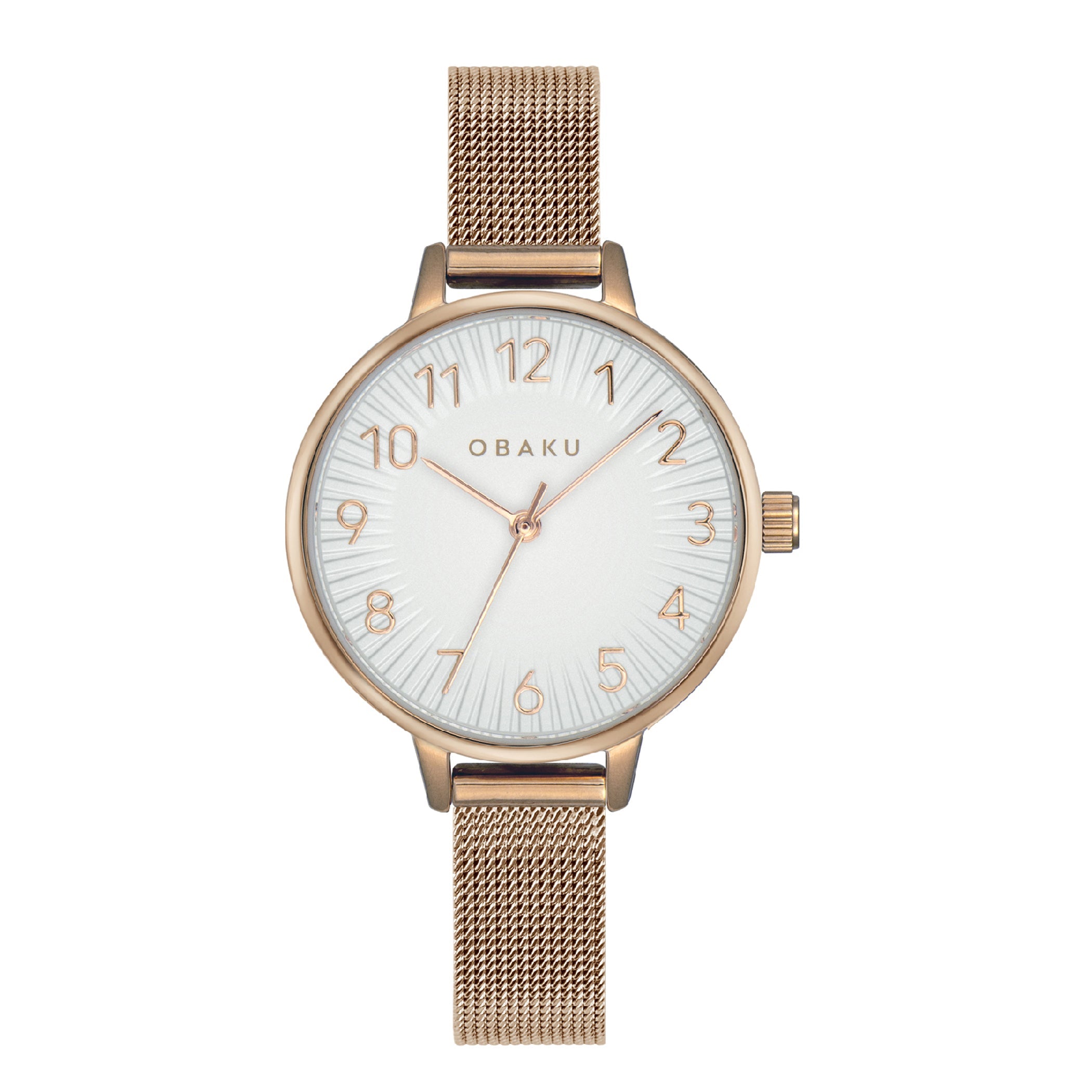 Obaku Syren-Rose Quartz Women's Watch - V237LXVIMV-EJBVS