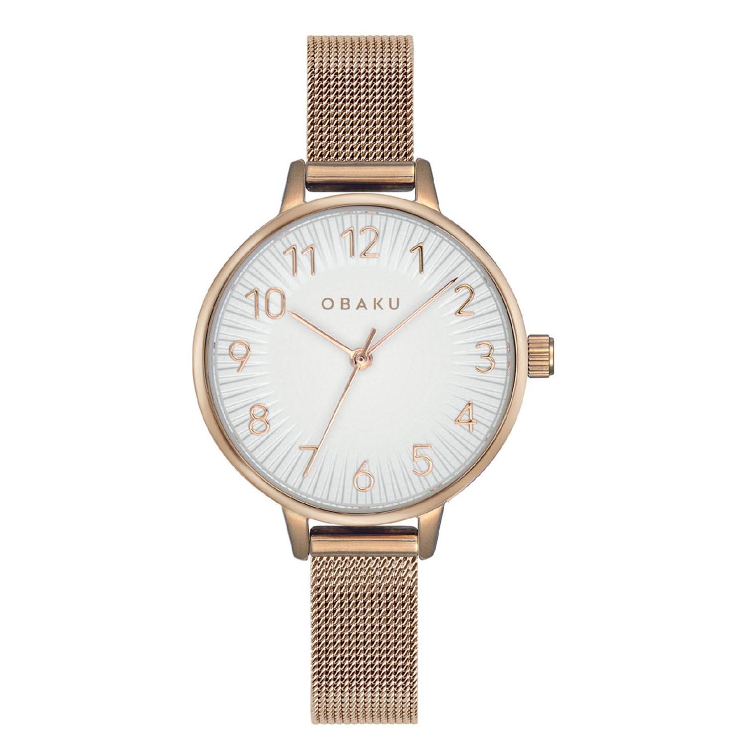 Obaku Syren-Rose Quartz Women's Watch - V237LXVIMV