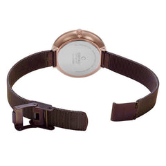 Obaku Stjerner-Walnut Crystal Quartz Women's Watch - V238LXVNMN