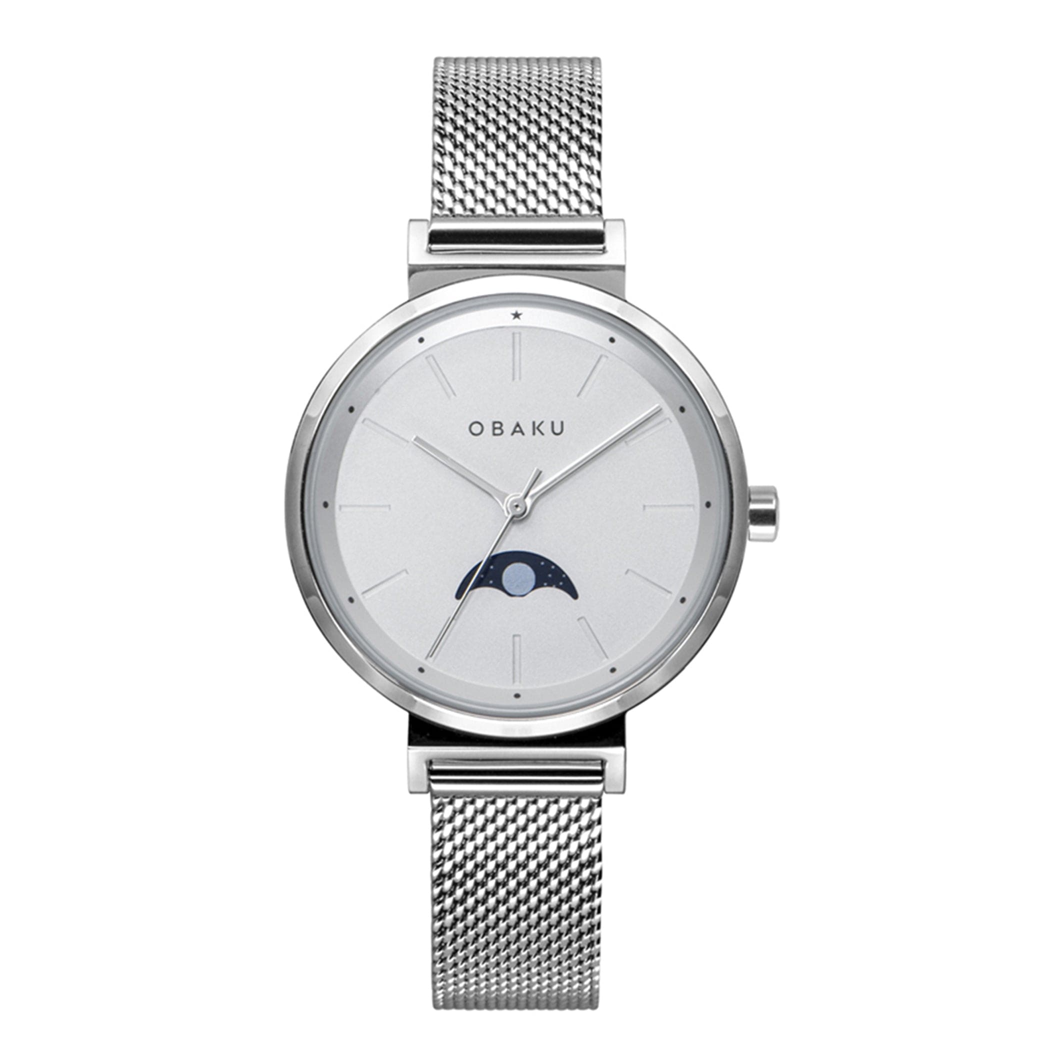Obaku Maane Steel Moonphase Women's Watch - V243LMCIMC