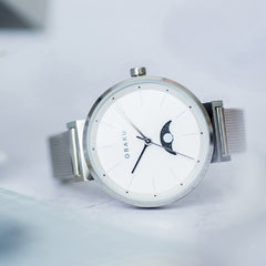 Obaku Maane Steel Moonphase Women's Watch - V243LMCIMC