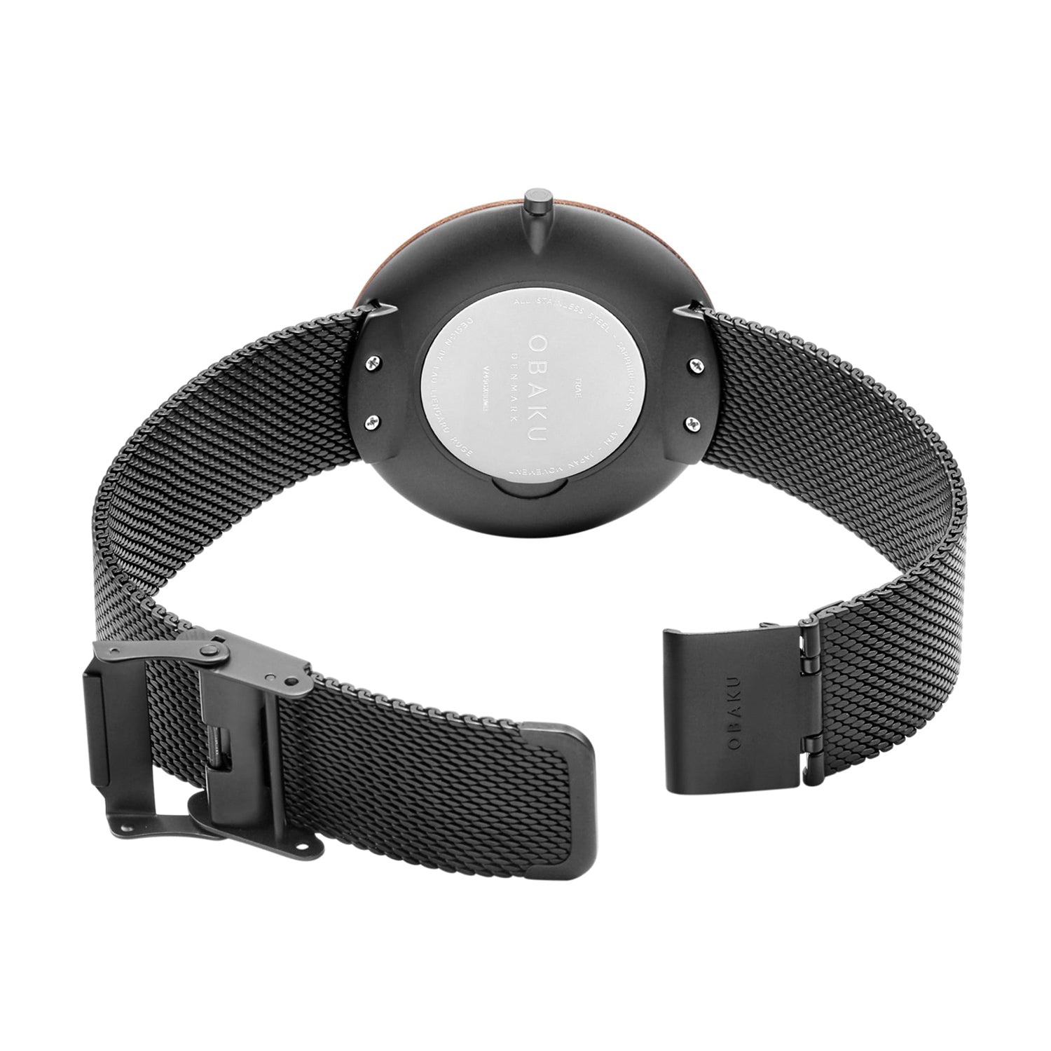 Obaku Trae Charcoal Quartz Men's Watch -  V245GXBBMB