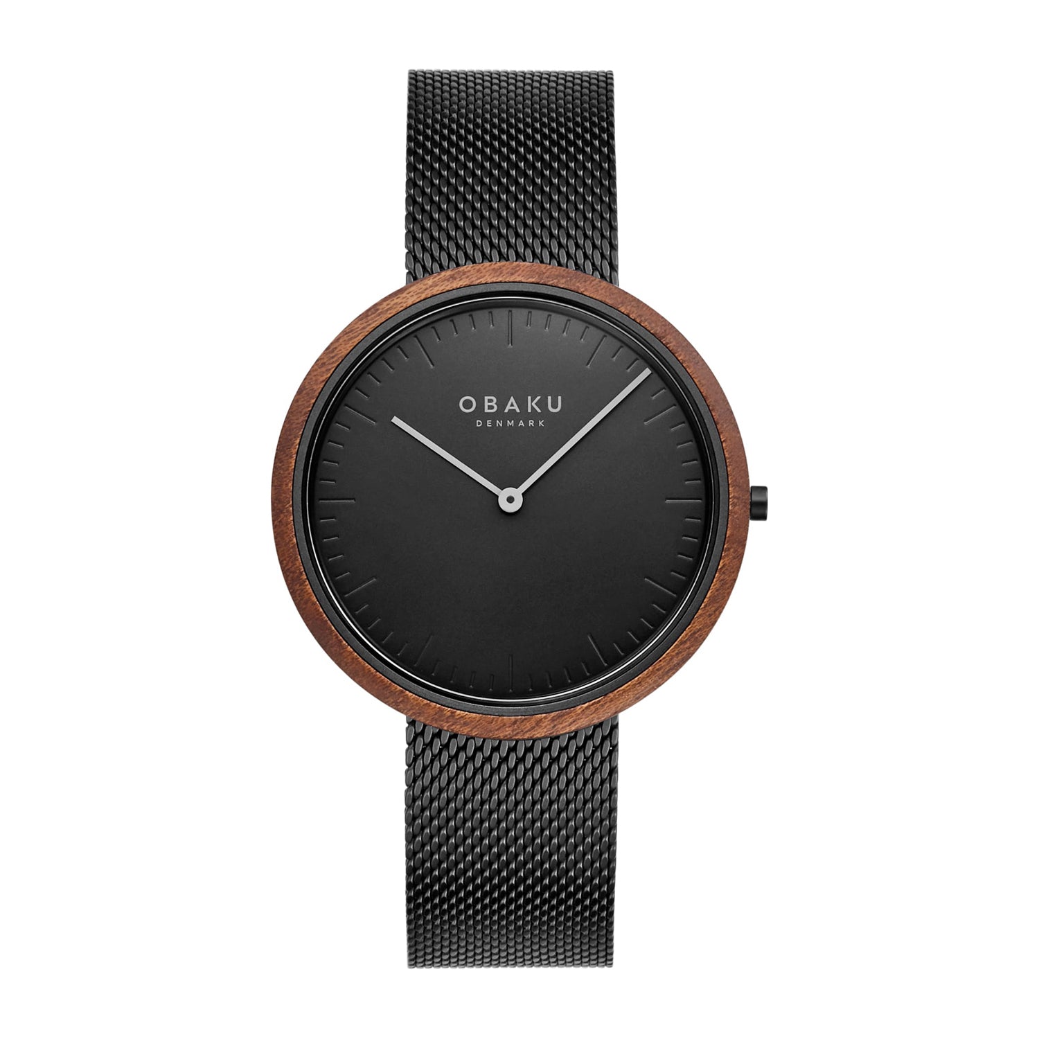 Obaku Trae Charcoal Quartz Men's Watch -  V245GXBBMB
