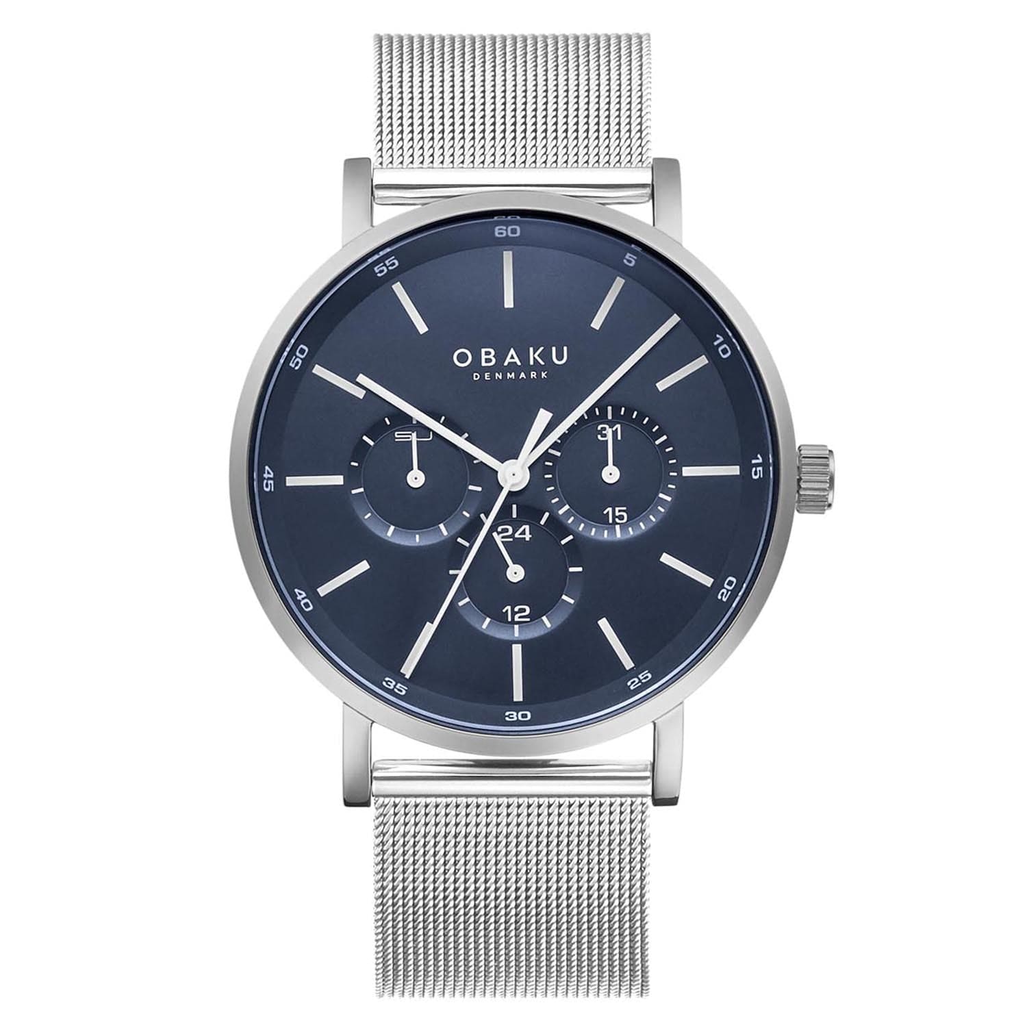 Obaku Ege Cyan Multifunction Men's Watch -  V246GMCLMC