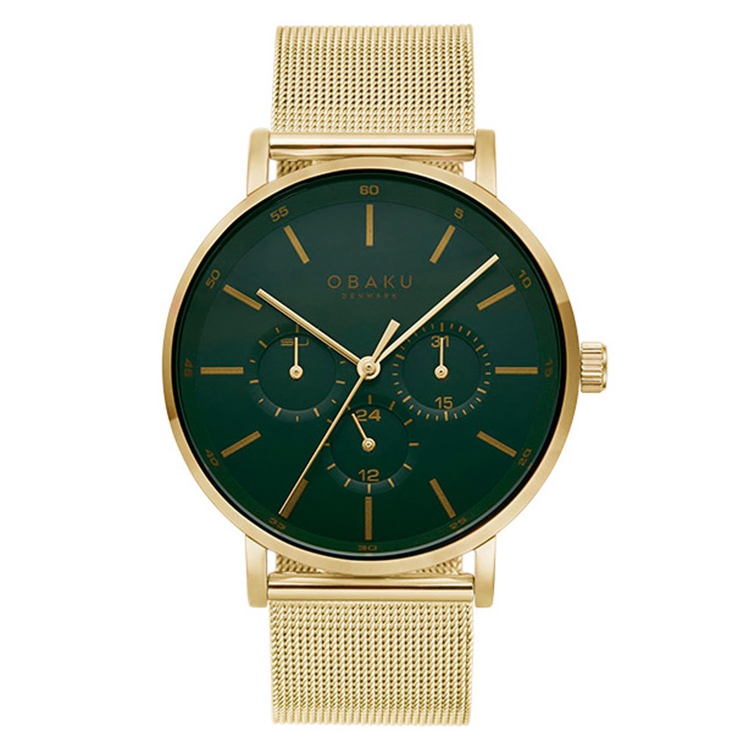 Obaku Ege Basil Multifunction Men's Watch -  V246GMGEMG