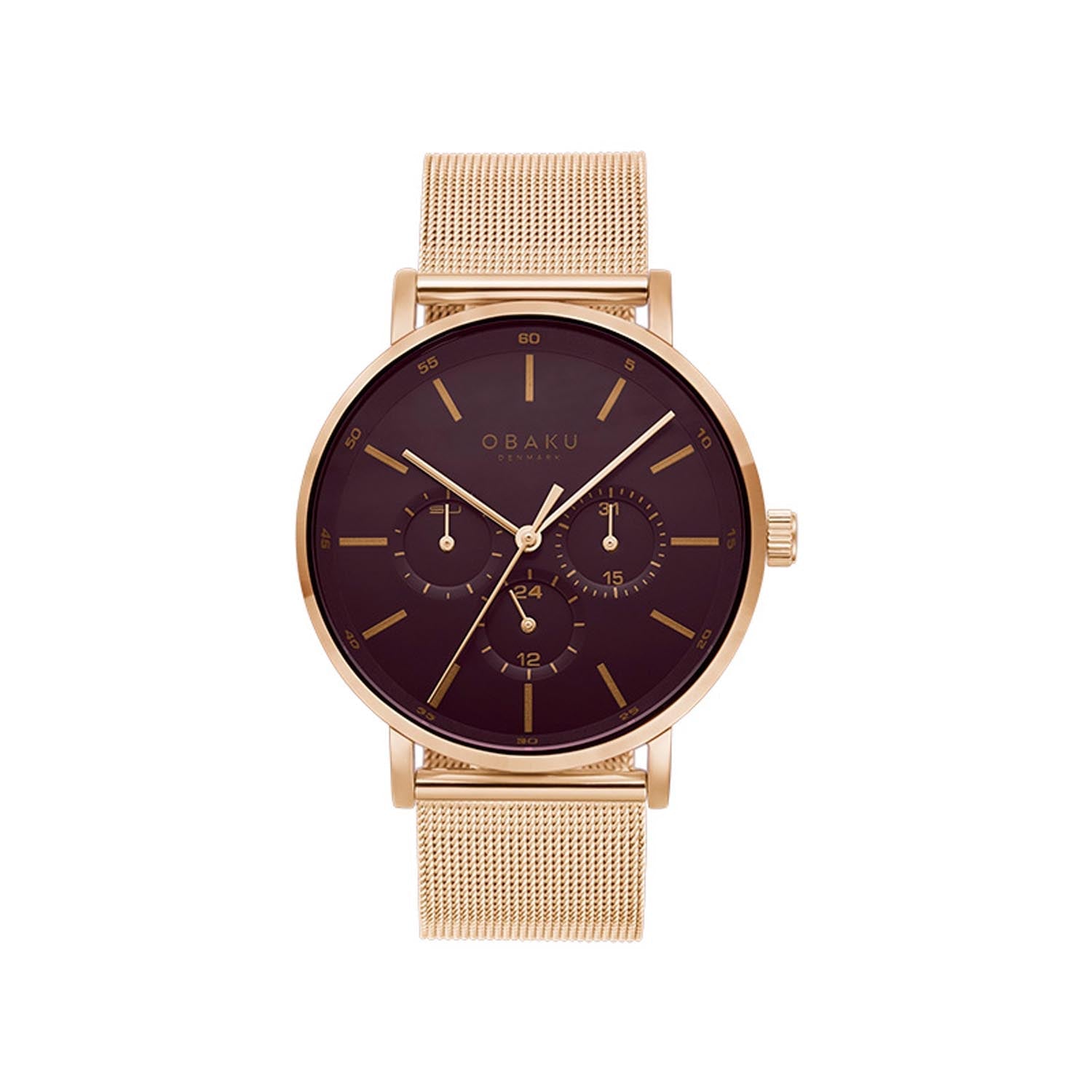 Obaku Ege Ruby Multifunction Men's Watch -  V246GMVDMV