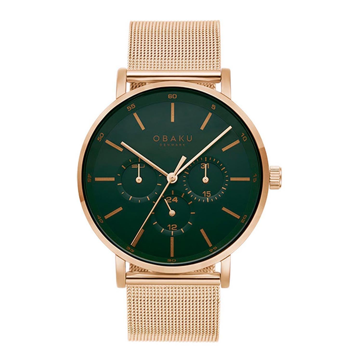 Obaku Ege Pine Multifunction Men's Watch -  V246GMVEMV