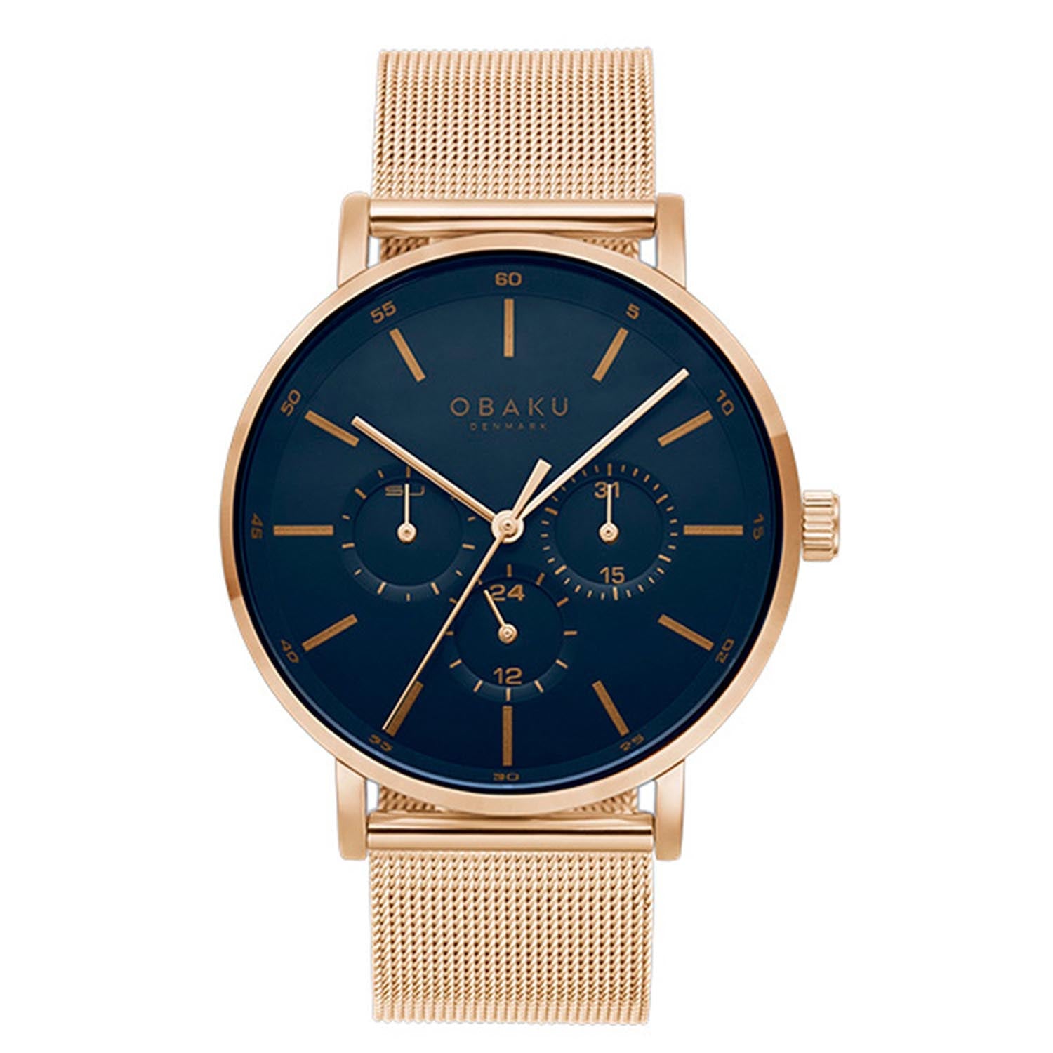 Obaku Ege Azure Multifunction Men's Watch -  V246GMVLMV