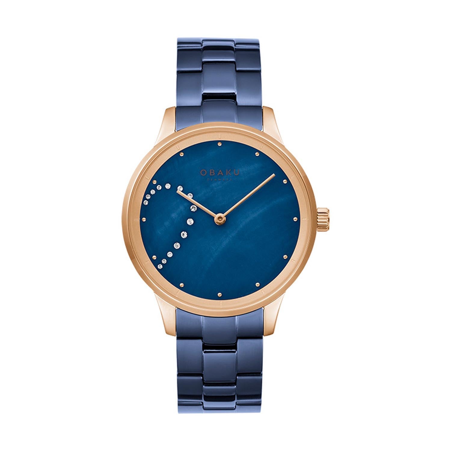 Obaku Lyng Quartz MOP Men's Watch - V247GHVLSL