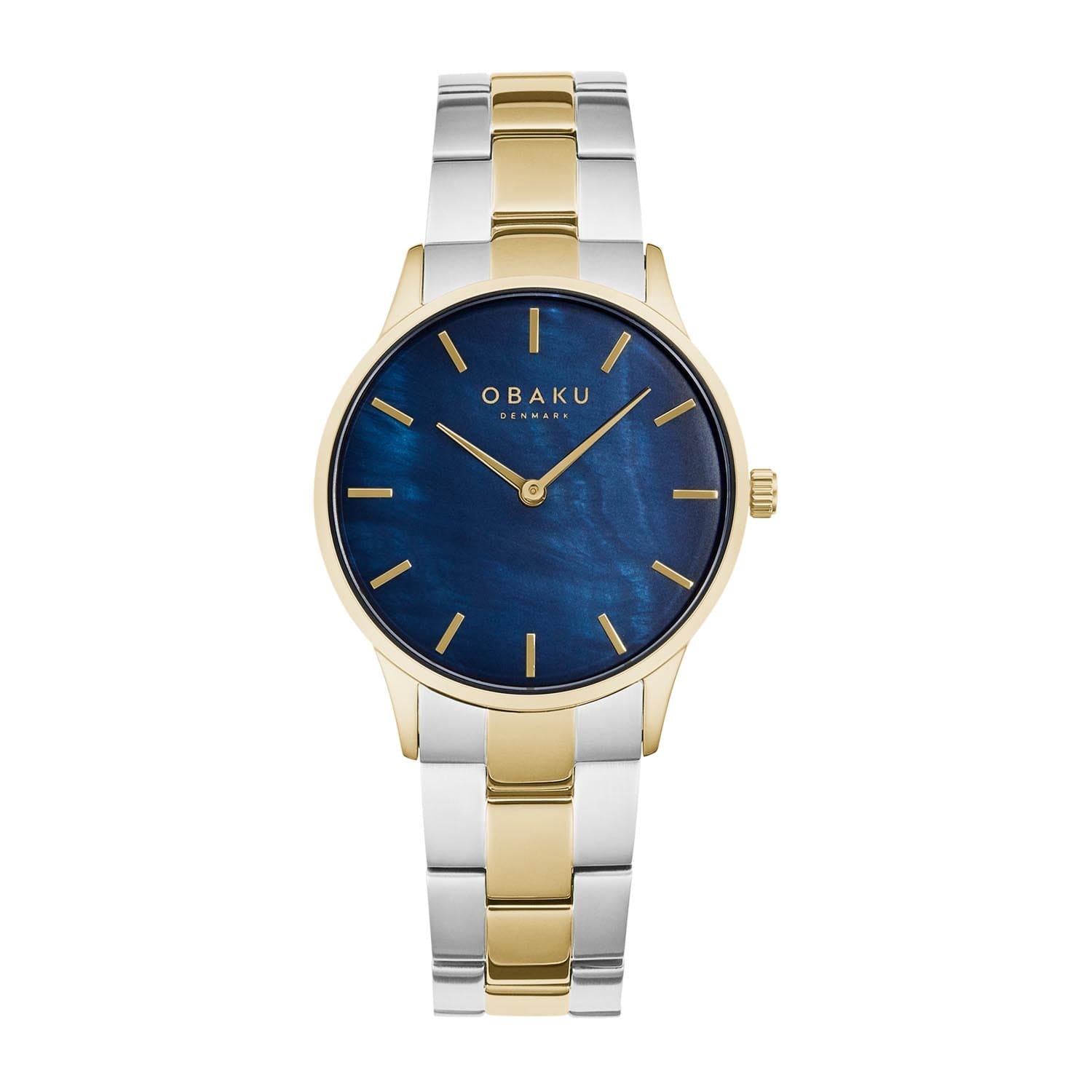 Obaku Lyng Lille Macaw Quartz MOP Women's Watch - V247LXGLSF
