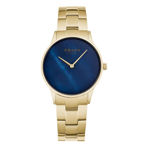 Obaku Lyng Lille Beryl Quartz MOP Women's Watch - V247LXGLSG