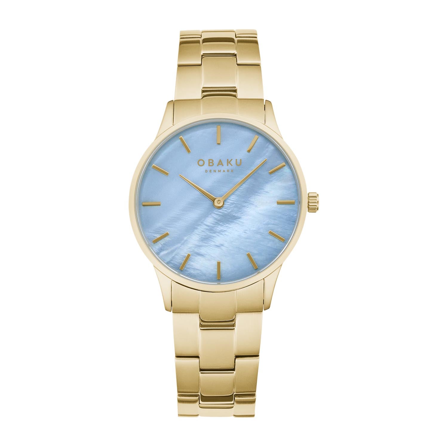 Obaku Lyng Lille Avery Quartz MOP Women's Watch - V247LXGMSG