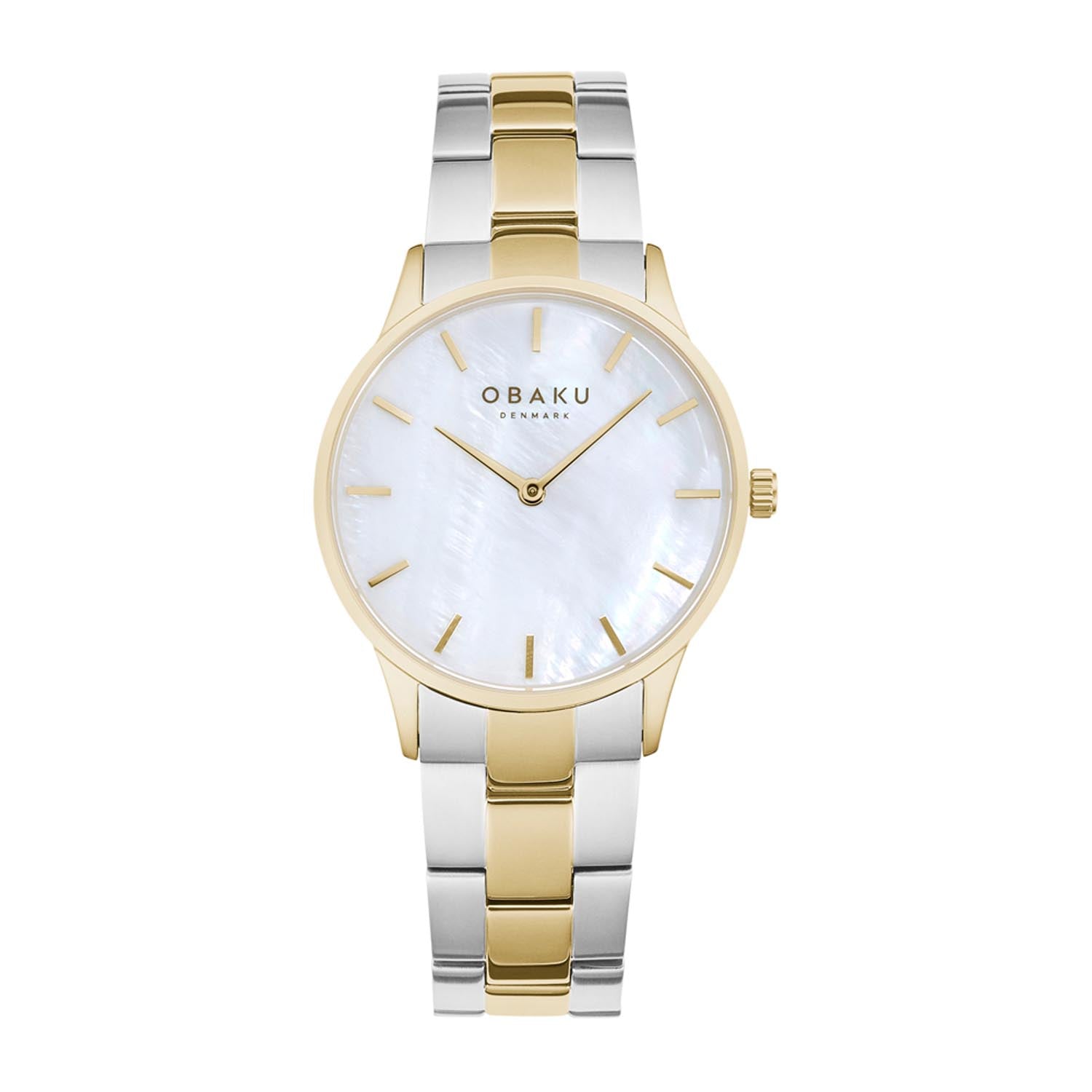 Obaku Lyng Lille Alabaster Quartz MOP Women's Watch - V247LXGWSF