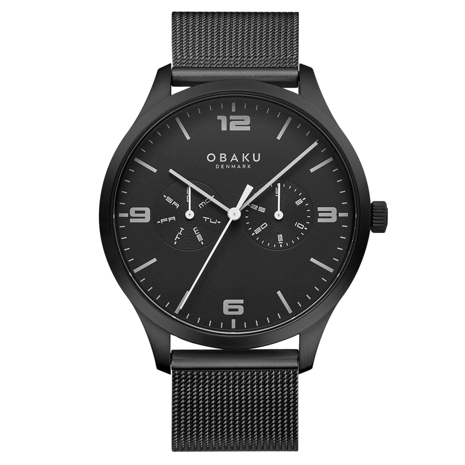 Obaku Ask Charcoal Multifunction Men's Watch -  V249GMBBMB