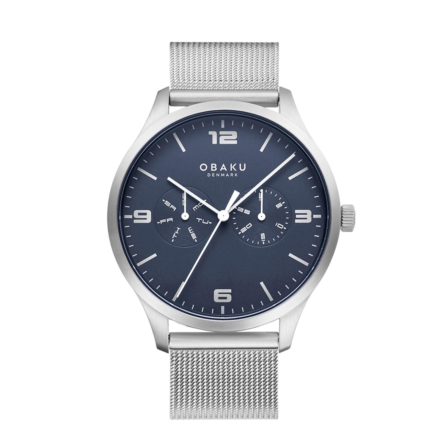 Obaku Ask Cyan Multifunction Men's Watch - V249GMCLMC