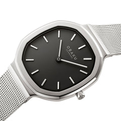 Obaku Oktant Lille-Onyx Quartz Women's Watch -  V253LXCBMC