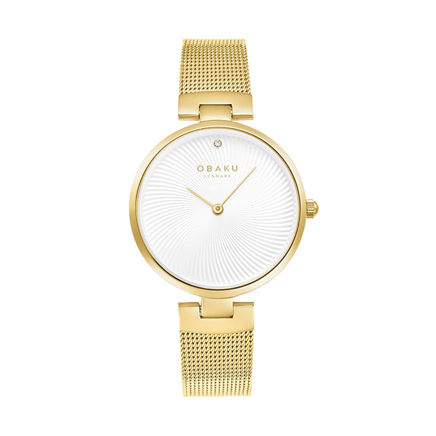 Obaku Diamant Gold Quartz Women's Watch -  V256LXGIMG