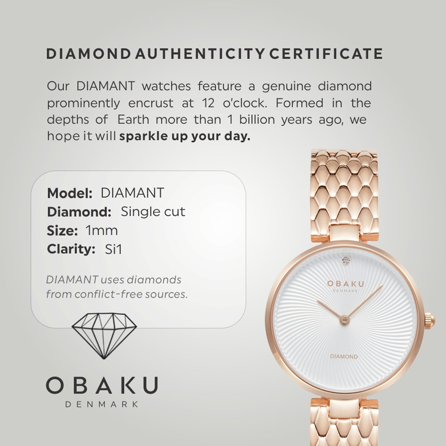 Obaku Diamant Fuchsia Quartz Women's Watch -  V256LXVISV