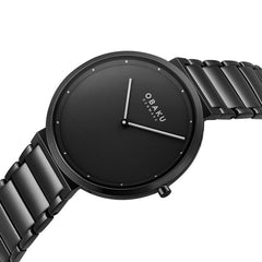 Obaku Klip Dark Quartz Men's Watch -  V258GXBBSB