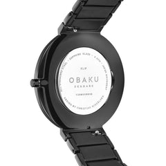 Obaku Klip Dark Quartz Men's Watch -  V258GXBBSB