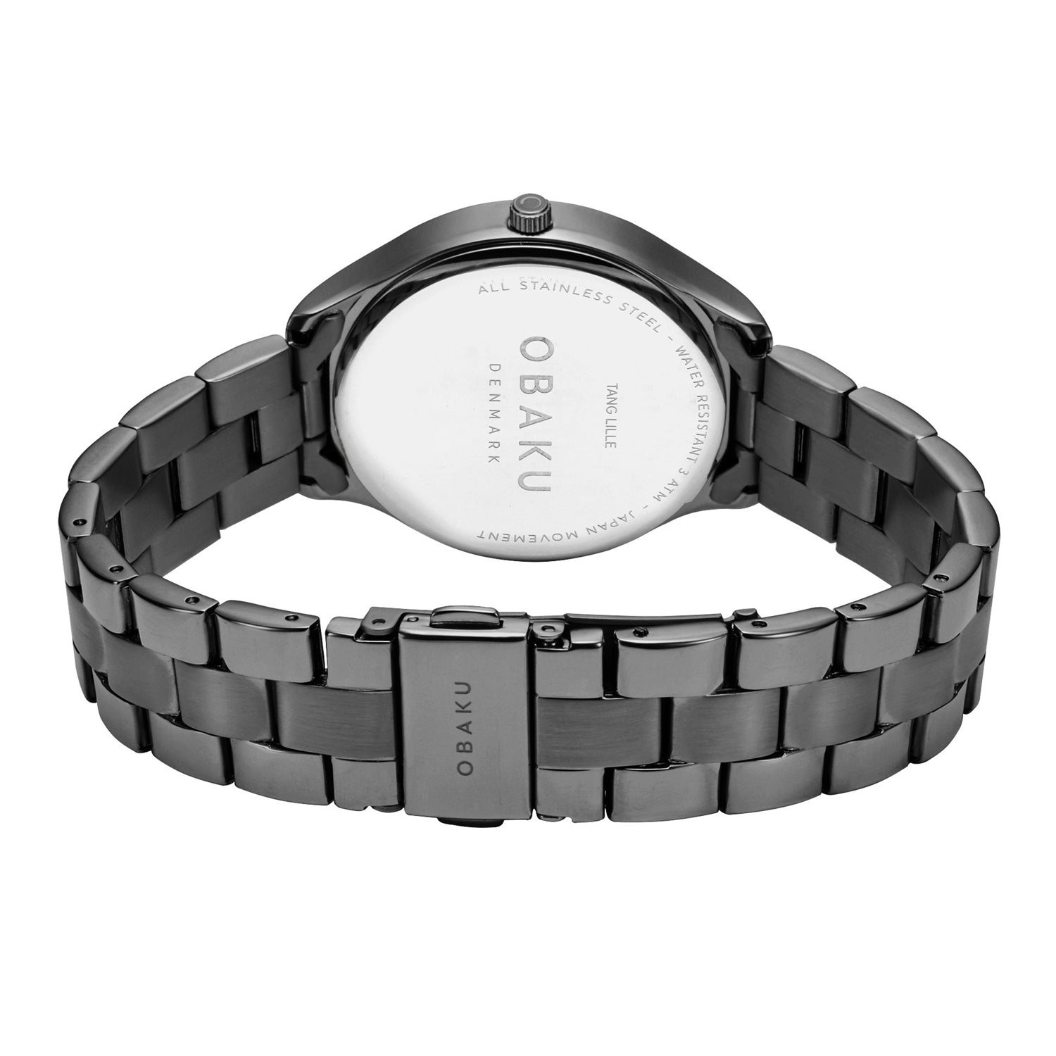Obaku Tang Dark Quartz Men's Watch -  V260GXBBSB
