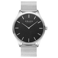 Obaku Tang Blacksteel Quartz Men's Watch -  V260GXCBSC