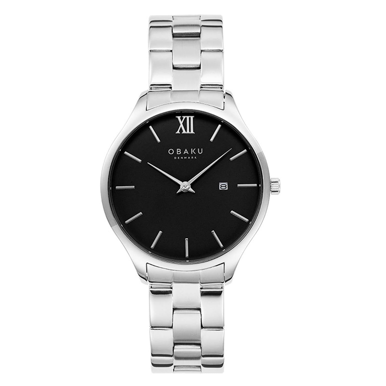 Obaku Vibe Blacksteel Quartz Men's Watch -  V266GDCBSC