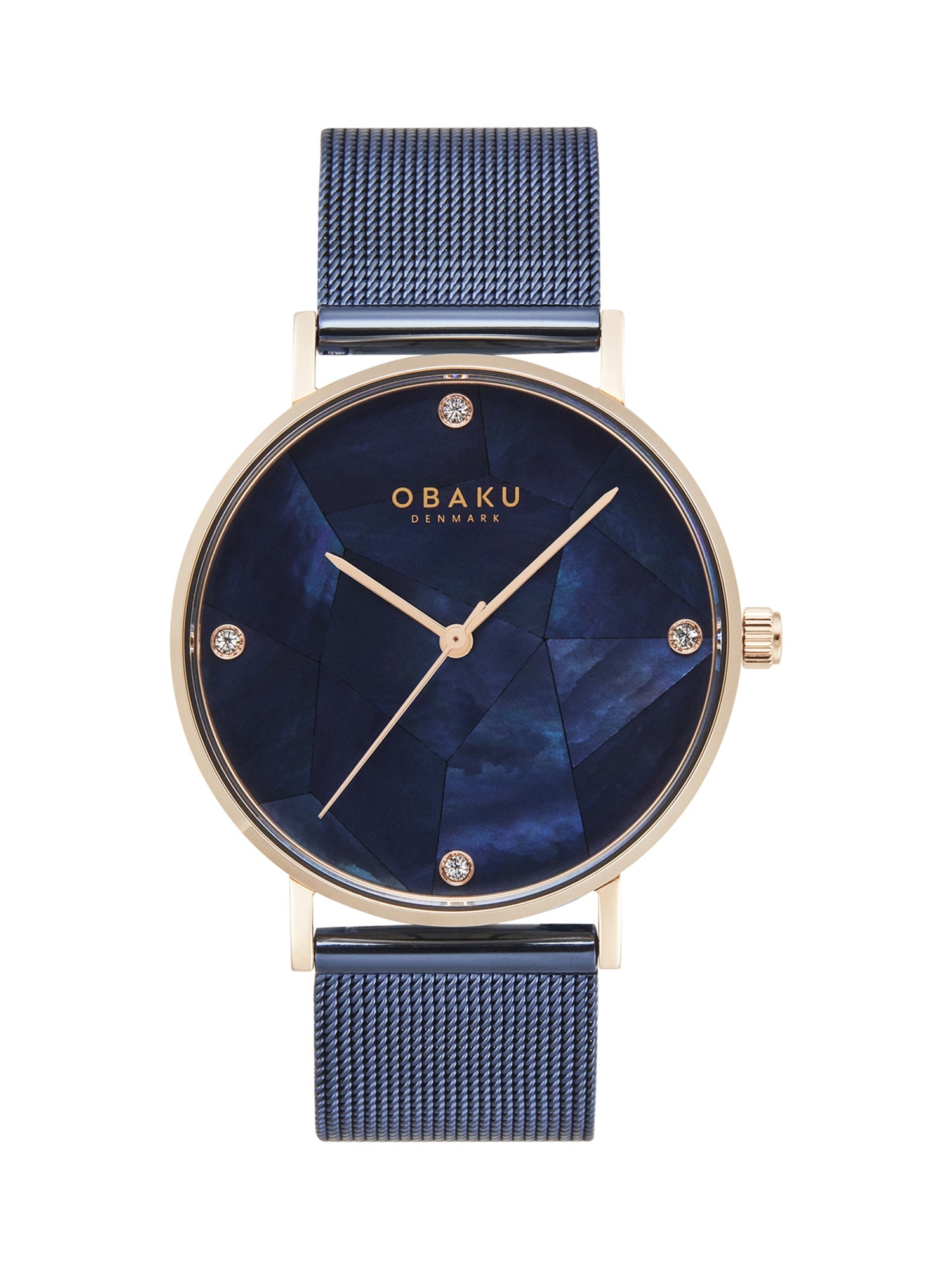 Obaku Mosaik Ocean Crystals Quartz Women's Watch -  V268LXVLML