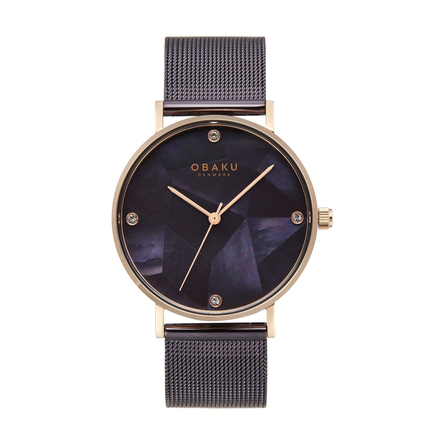 Obaku Mosaik Walnut Quartz Women's Watch -  V268LXVNMN