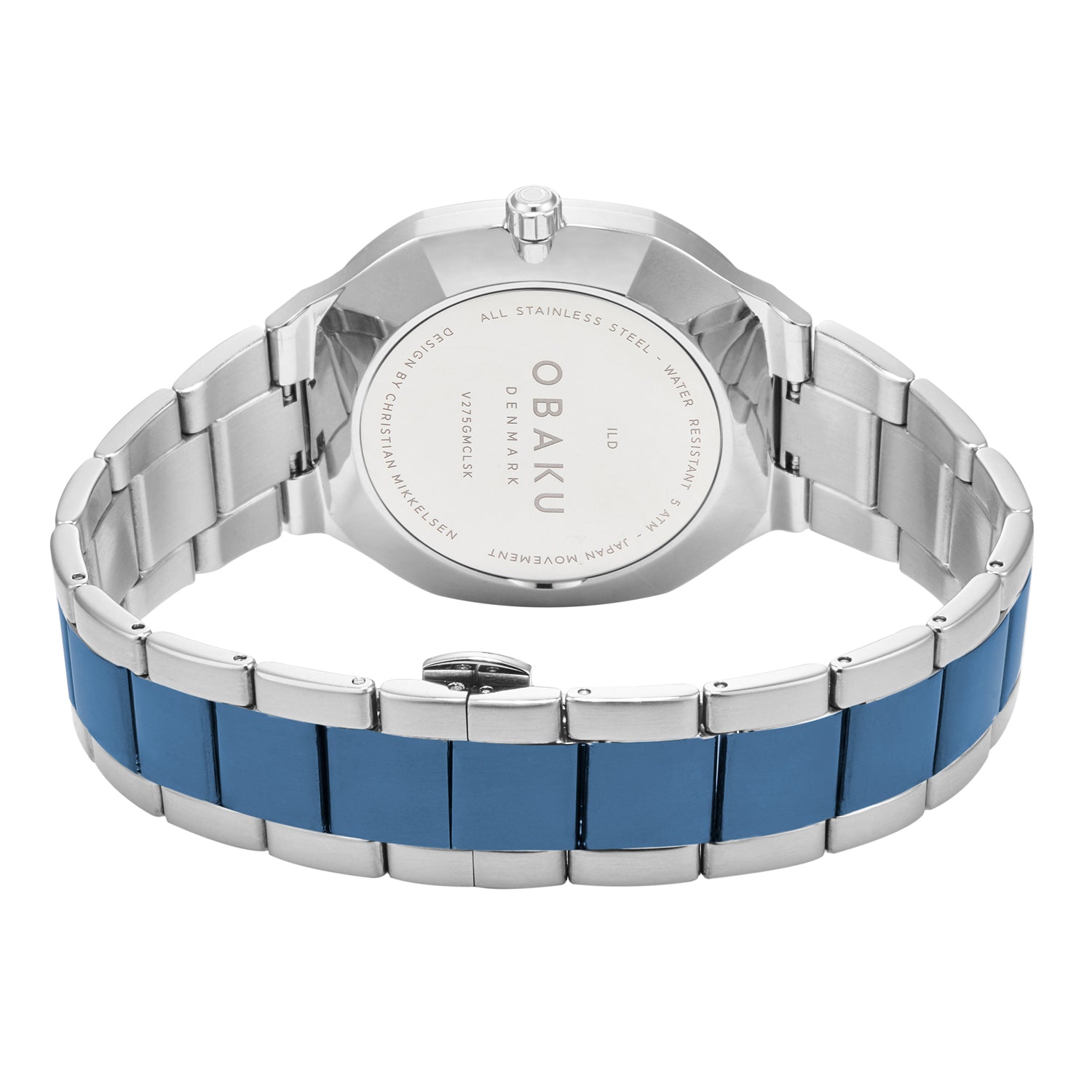 Obaku Ild Bluesteel Multifunction Men's Watch -  V275GMCLSK
