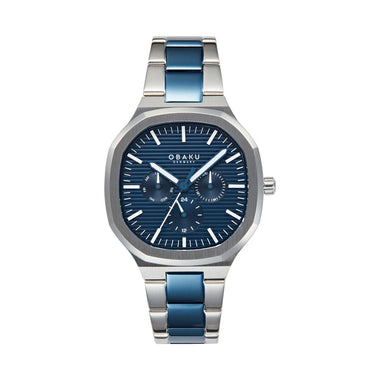 Obaku Ild Bluesteel Multifunction Men's Watch -  V275GMCLSK