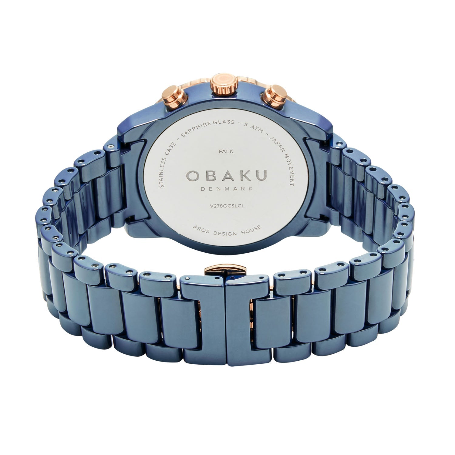 Obaku Falk Chronograph Men's Watch -  V278GCSLCL