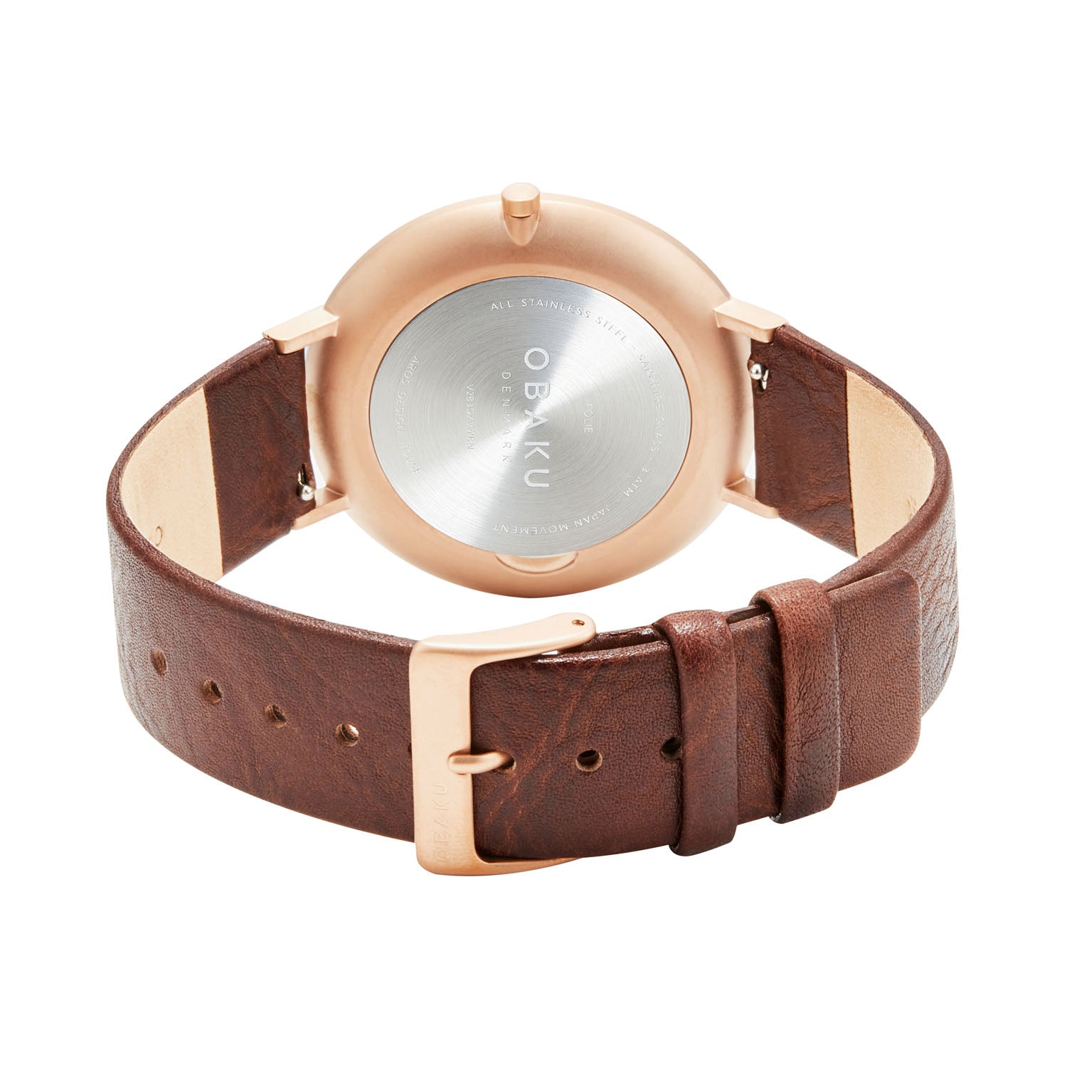 Obaku Folie Mahogany Quartz Men's Watch -  V283GXVWRN