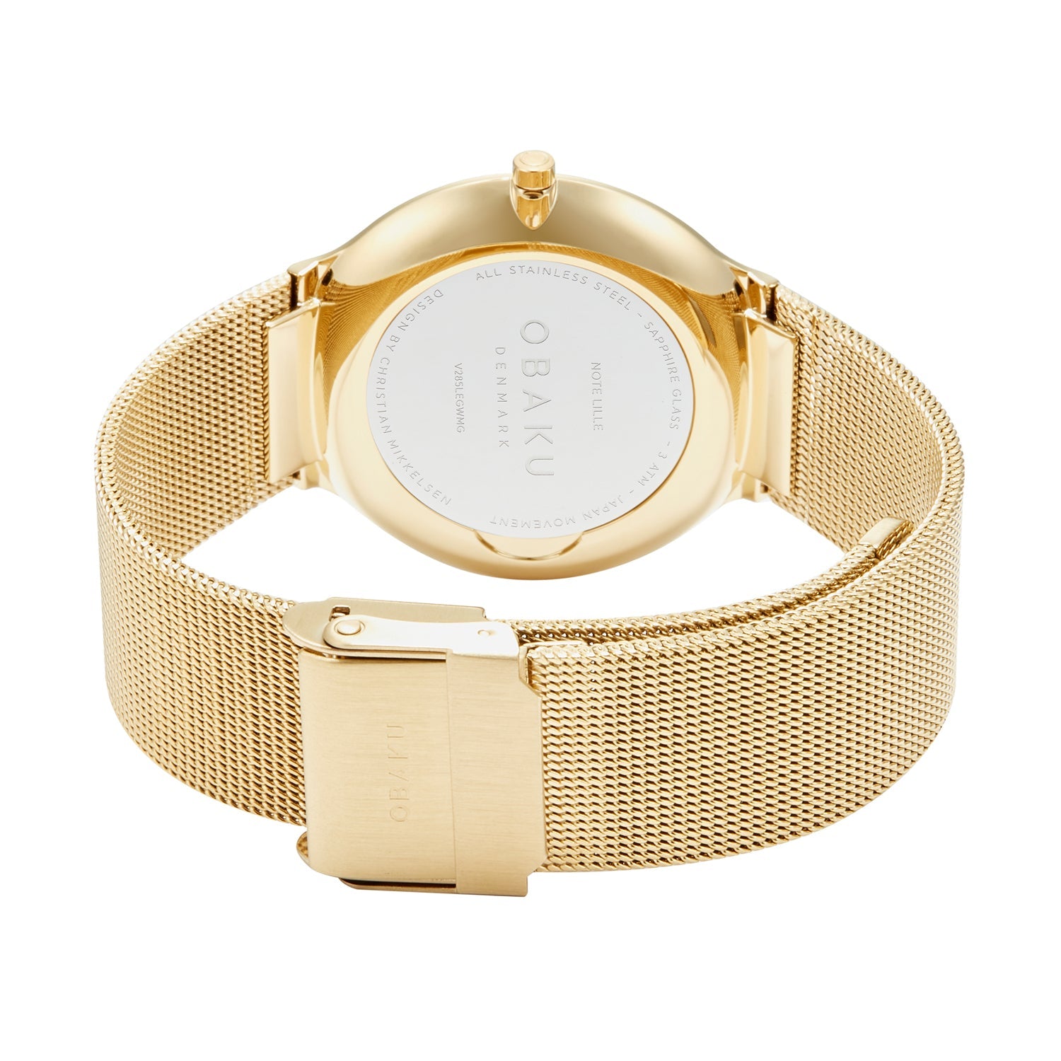 Obaku Note Lille Gold Quartz Women's Watch -  V285LEGWMG