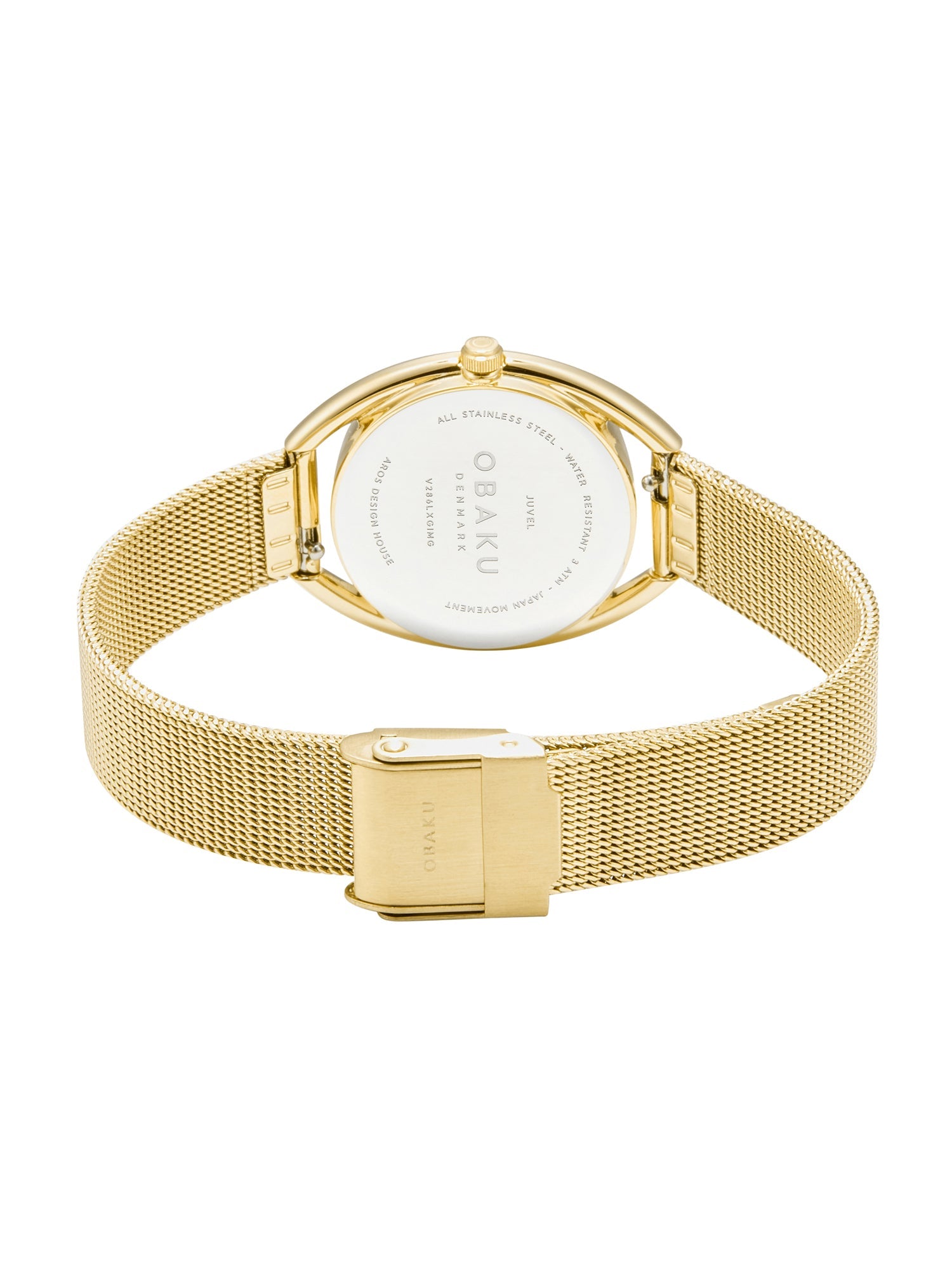 Obaku Juvel Gold Diamond Quartz Women's Watch -  V286LXGIMG