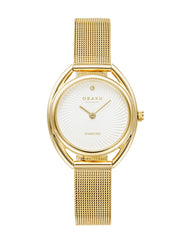 Obaku Juvel Gold Diamond Quartz Women's Watch -  V286LXGIMG