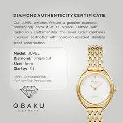 Obaku Juvel Cider Quartz Women's Watch -  V286LXGISG