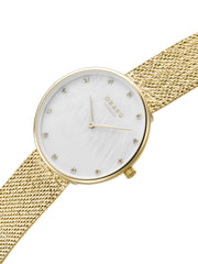 Obaku Glans Golds Crystals Quartz Women's Watch -  V288LXGWHG