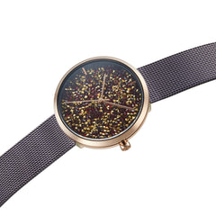 Obaku Glimmer Walnut Quartz Women's Watch - V289LHVNMN