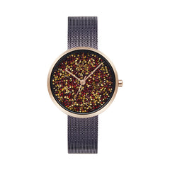 Obaku Glimmer Walnut Quartz Women's Watch - V289LHVNMN
