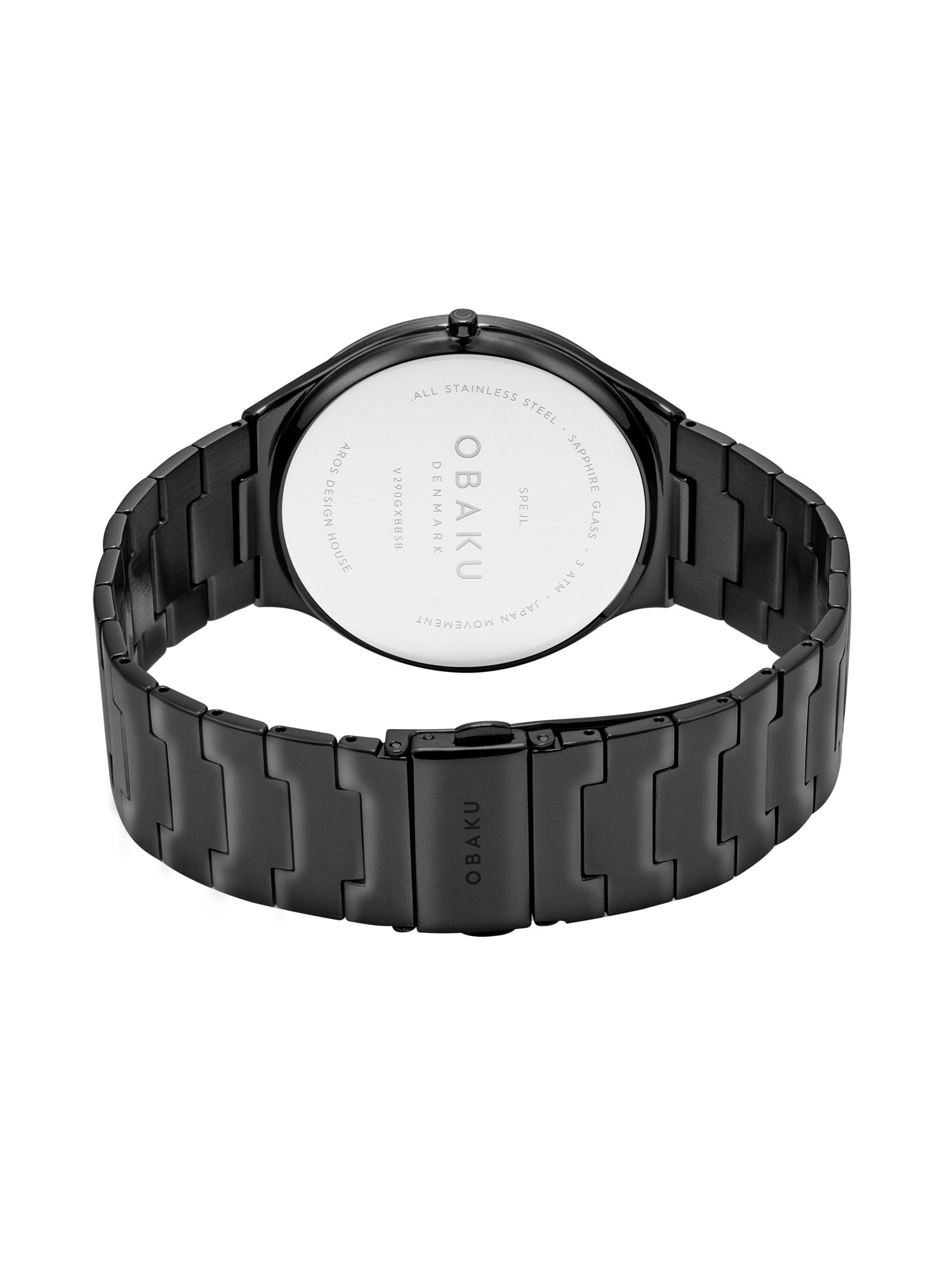 Obaku Spejl Dark Quartz Men's Watch -  V290GXBBSB