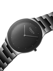 Obaku Spejl Dark Quartz Men's Watch -  V290GXBBSB