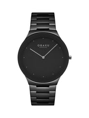 Obaku Spejl Dark Quartz Men's Watch -  V290GXBBSB