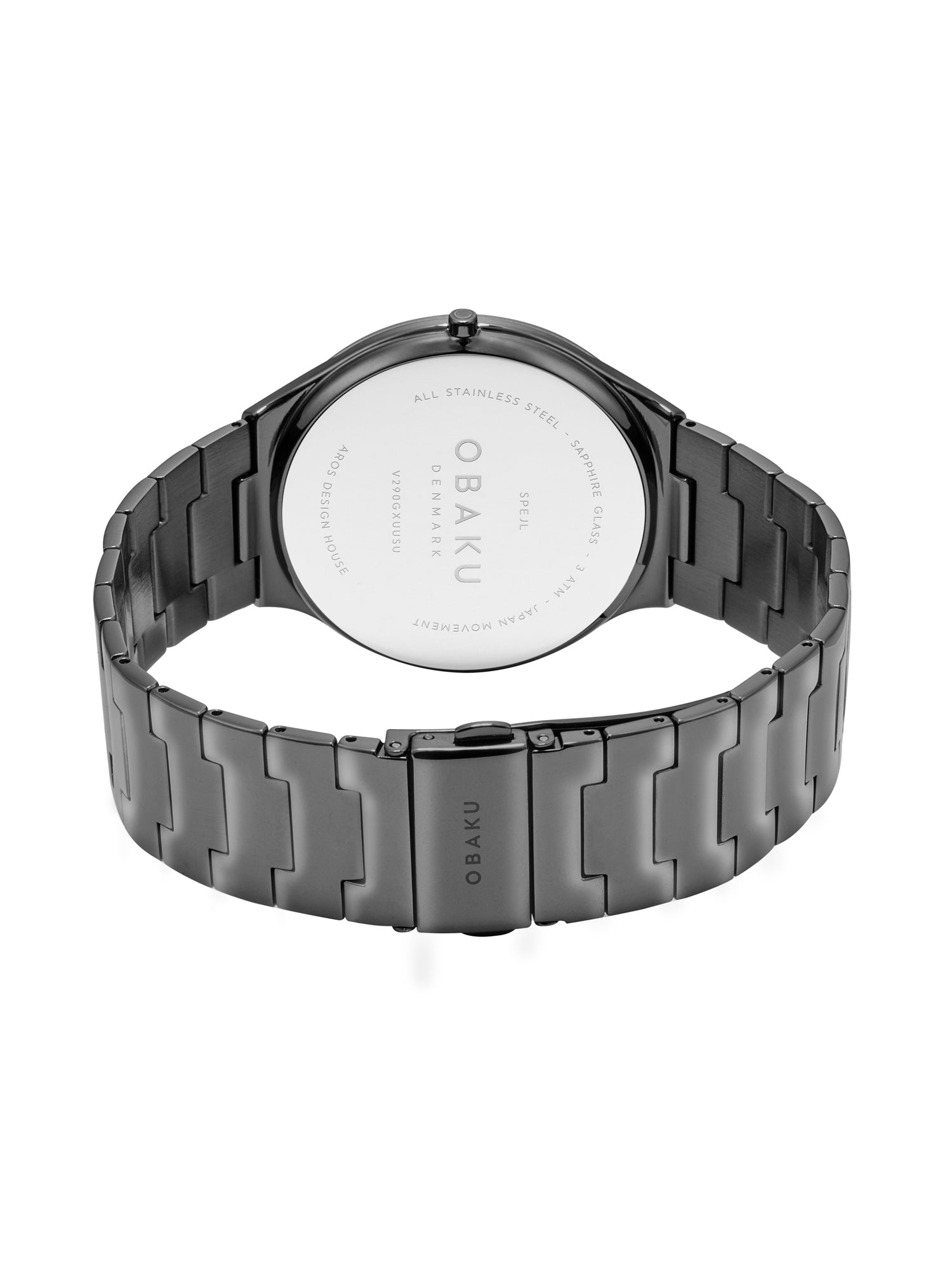 Obaku Spejl Ash Quartz Men's Watch -  V290GXUUSU