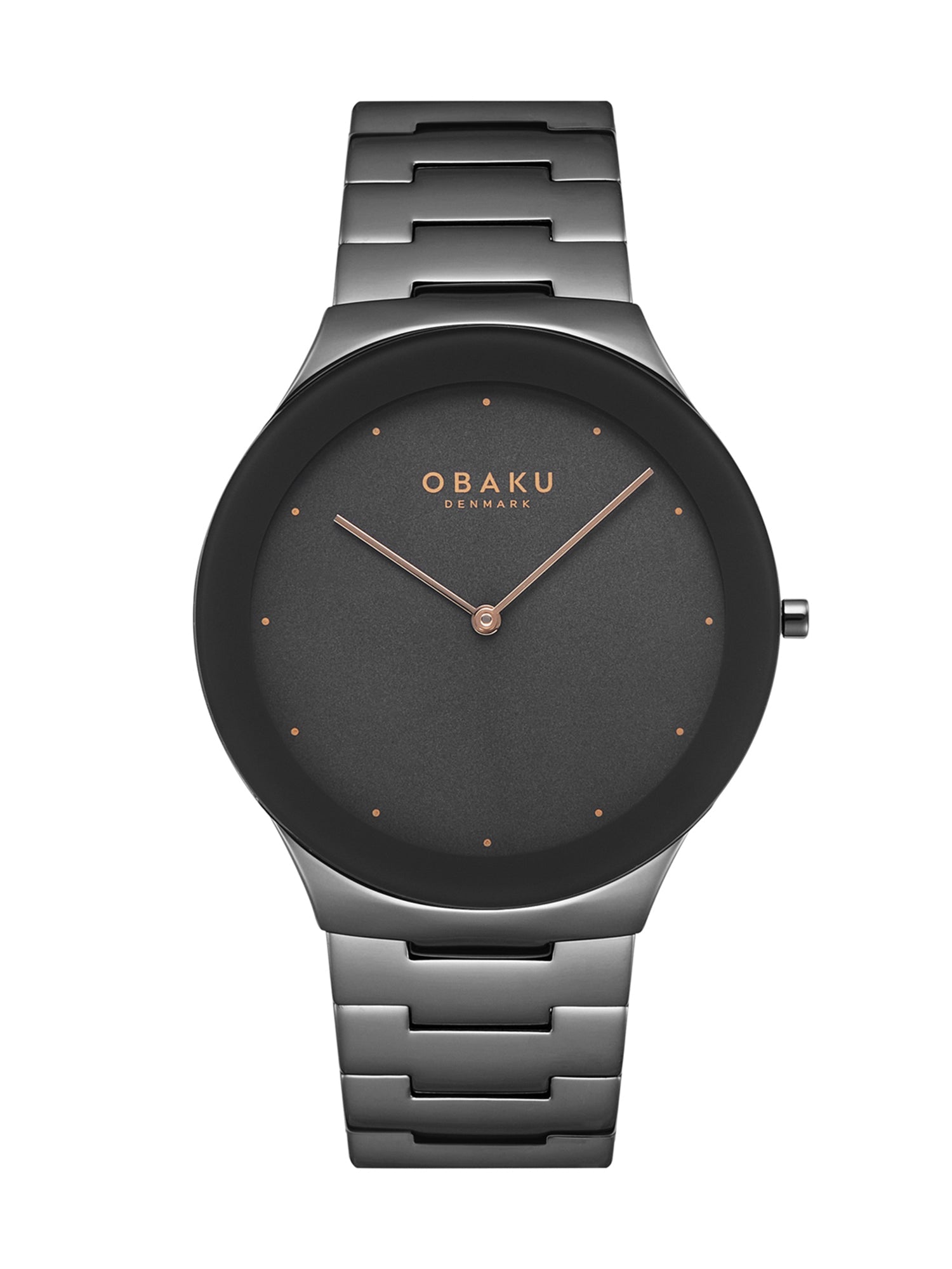 Obaku Spejl Ash Quartz Men's Watch -  V290GXUUSU