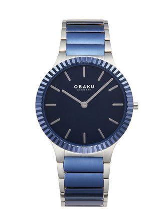 Obaku Linje Powder Quartz Men's Watch -  V292GXHLSK