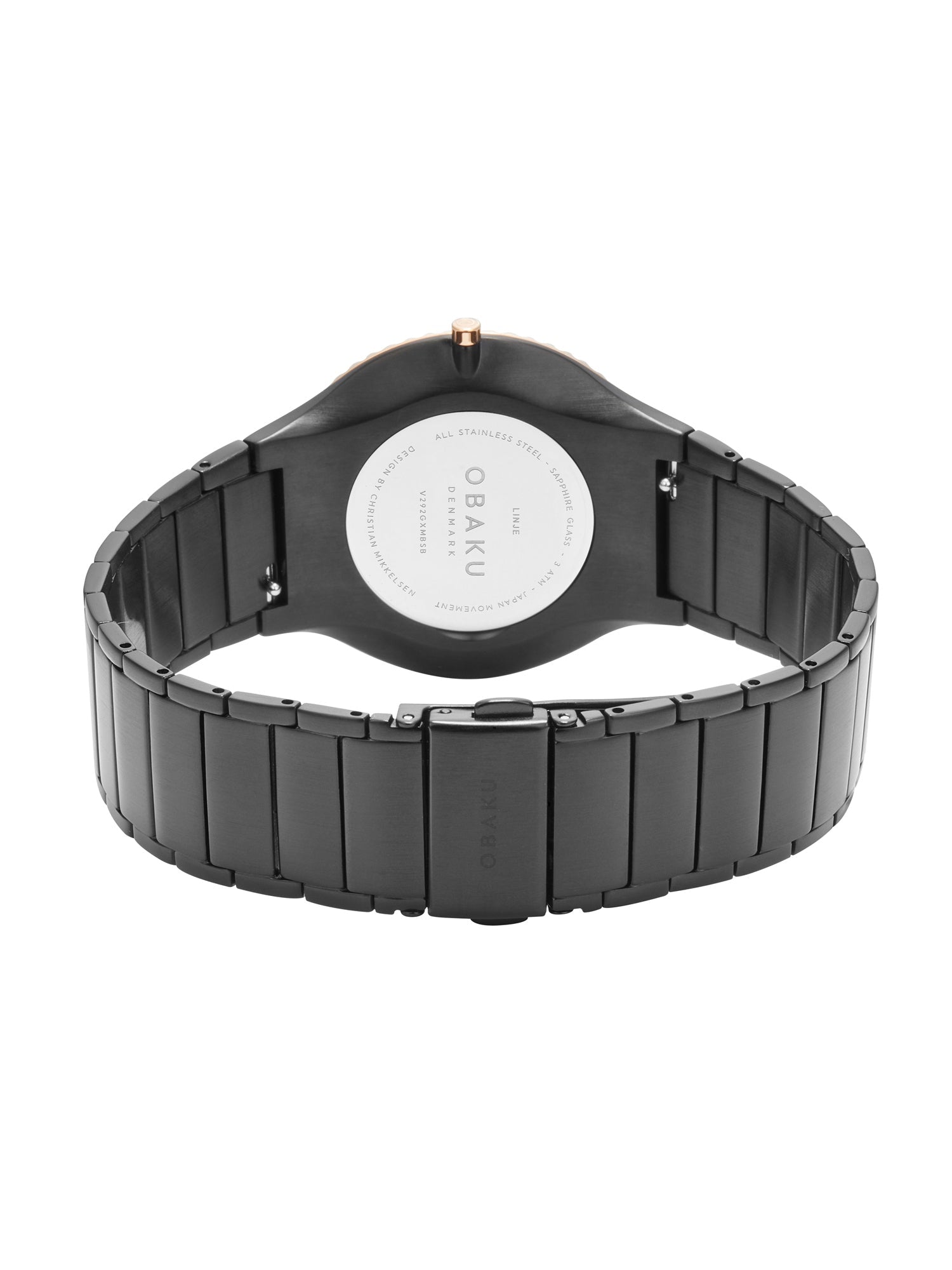 Obaku Linje Ink Quartz Men's Watch -  V292GXMBSB