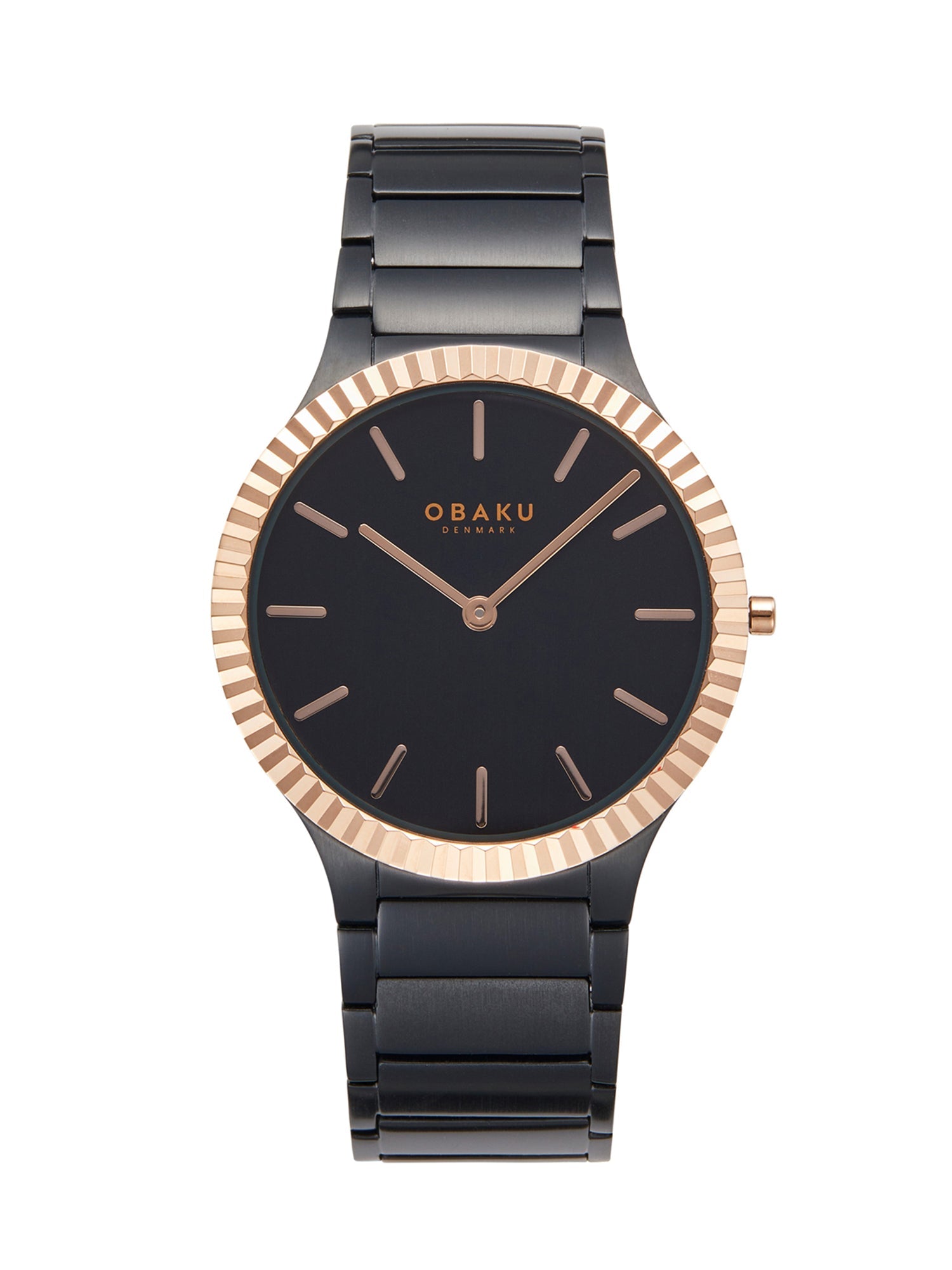 Obaku Linje Ink Quartz Men's Watch -  V292GXMBSB