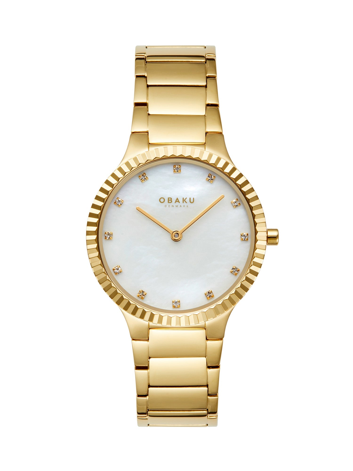 Obaku Linje Lille Cider Crystals Quartz Women's Watch -  V292LXGWSG